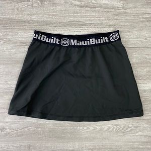 Mauibuilt Black Athletic Skirt